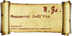Megyaszai Zsófia névjegykártya